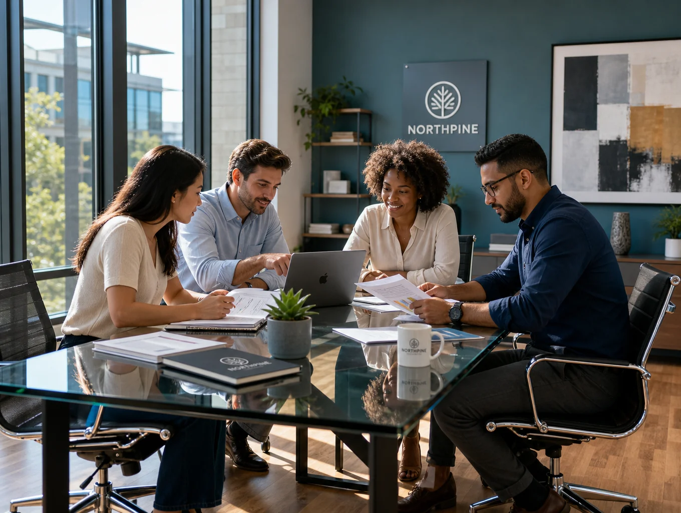 PathwayHR advisors collaborating with a small business team